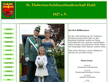Tablet Screenshot of dahler-schuetzen.de
